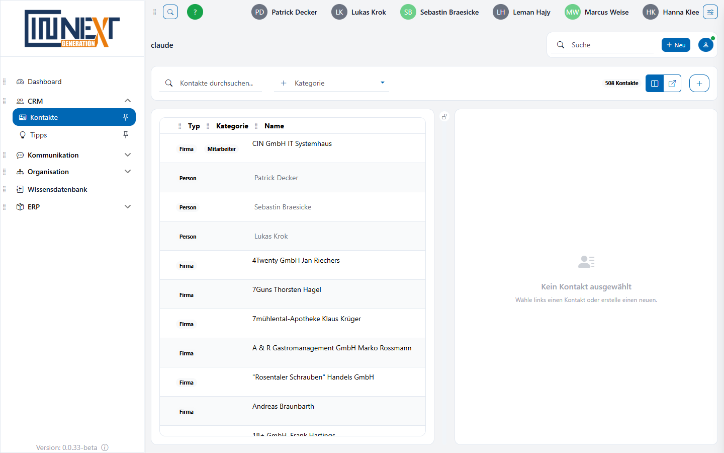 CINNEXT CRM